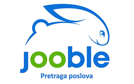 a logo with a rabbit head